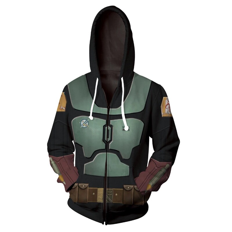 The Book of Boba Fett3D digital printed sweater zipper