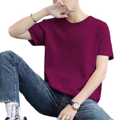 Summer short-sleeved T-shirts for men 2024 new bottoming shirts half-sleeved tops casual versatile breathable shirts trendy wear