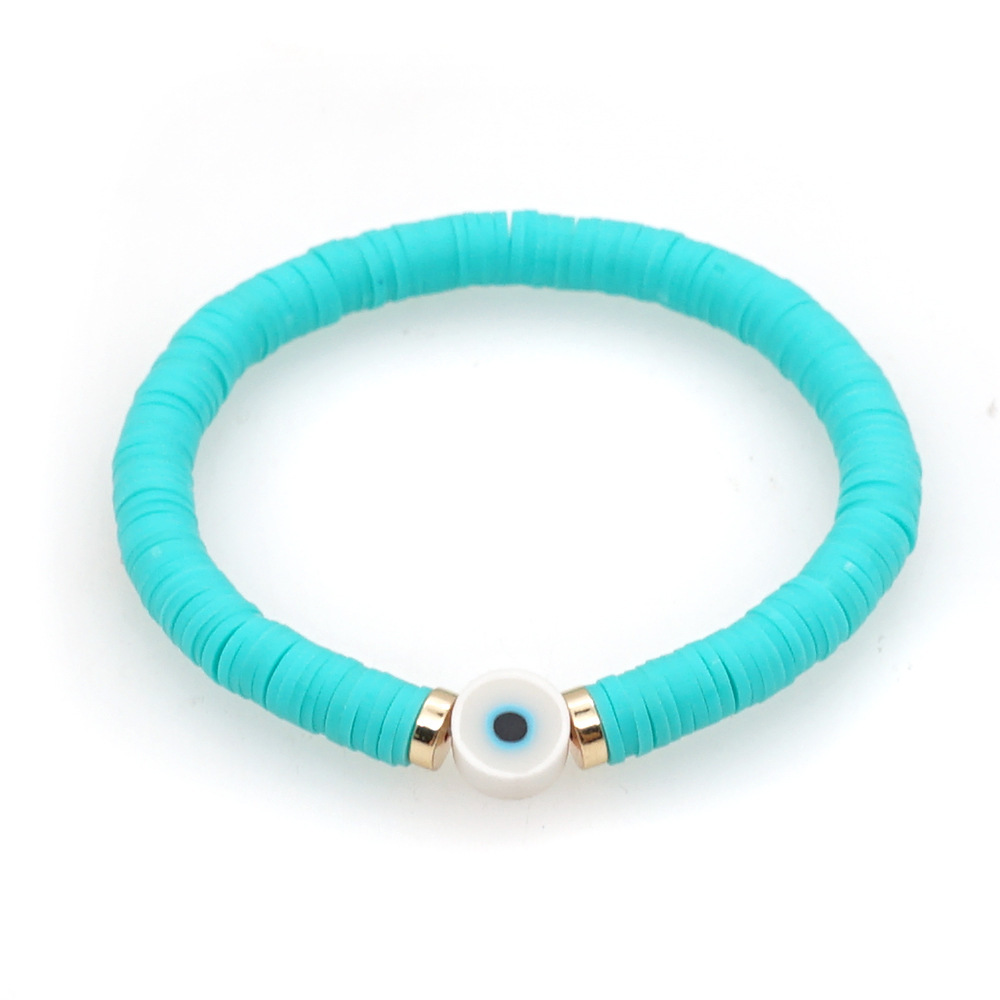 Wholesale Jewelry Geometric Woven Candy Color Eye Beaded Bracelet Nihaojewelry display picture 9