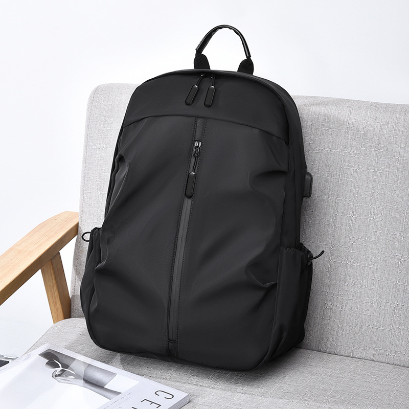 New business computer bag male bag large capacity outdoor trend simple printed logo backpack leisure backpack wholesale