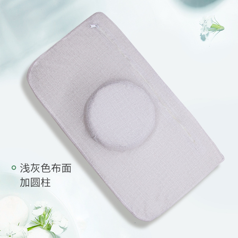 美容床枕头带圆柱美容院专用防塌长方形按摩床上的小枕头通用包邮|undefined
