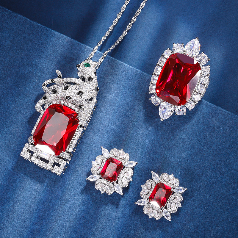 Zhuang Shengsheng Jewelry European and American style simulation Red…