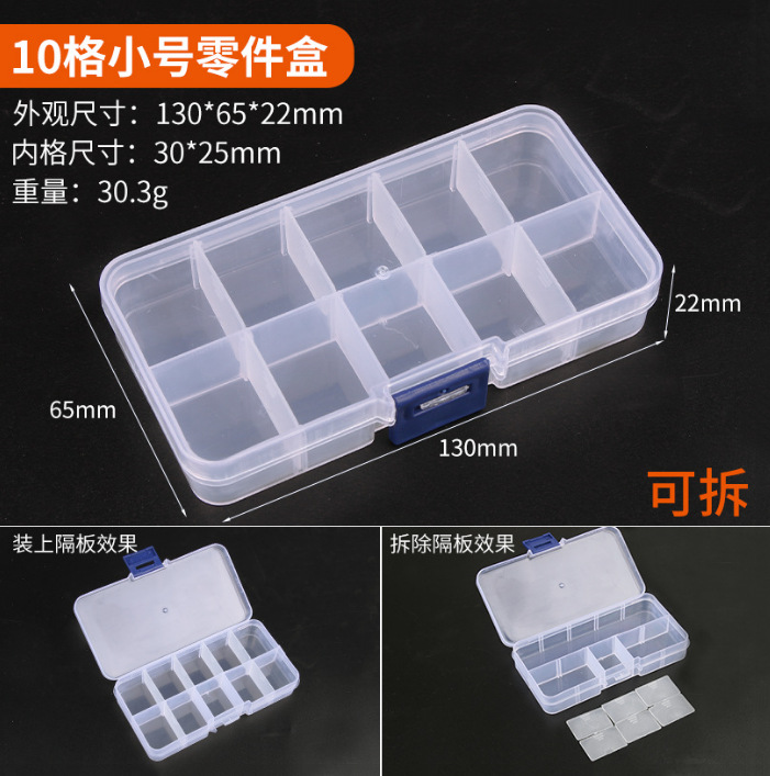 Engrosar la trompeta 10 casillas; Transparencia; plástico