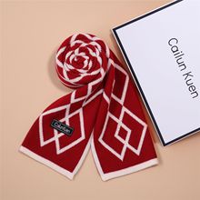 冬季新款羊毛围巾女士冬季保暖韩系氛围感休闲百搭女神送礼围脖