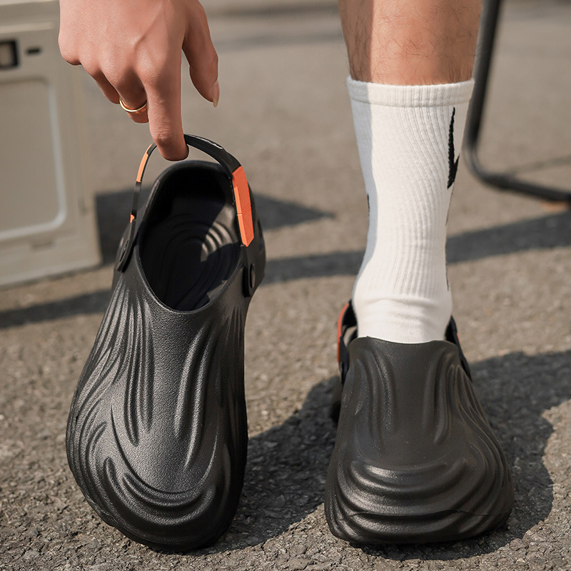 Zapatos de pareja de verano zapatillas de cabeza de bolsillo zapatillas de oficina zapatillas de trabajo de playa casuales zapatillas frías