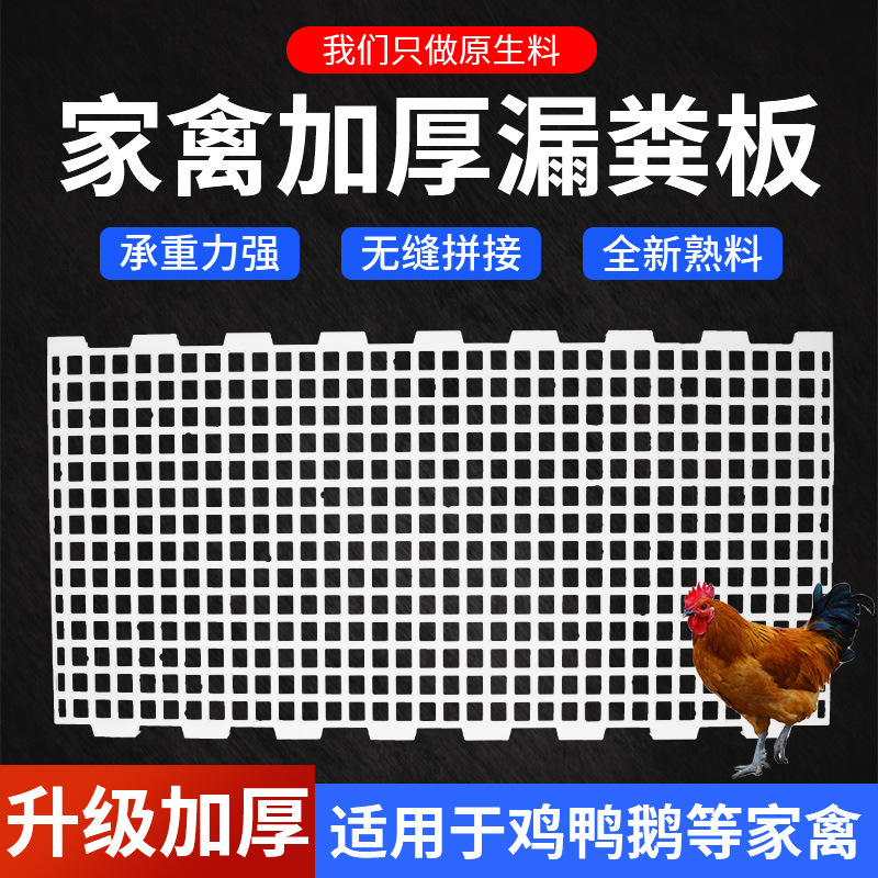 Placa de fugas de estiércol para pollo, conejo de aves de corral, pie de plástico de estiércol, placa de fugas de estiércol, placa de malla de fugas de estiércol, piso de gallinas