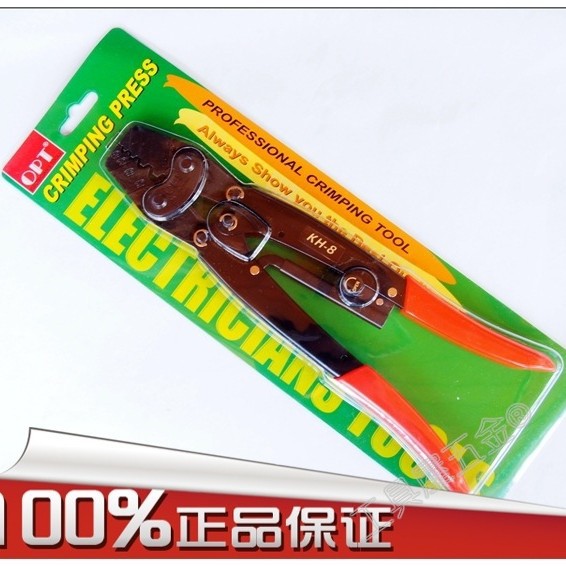 原装 台湾OPT 棘轮式端子压线钳裸端子压接钳 KH-8 (1.25-8mm2)