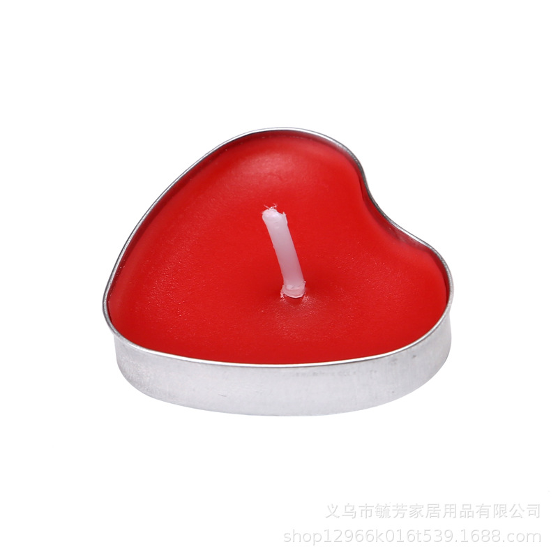 Velas de aromaterapia sin humo Día de San Valentín Imagen de péndulo romántico Fragancia redonda 5g 50 piezas Té caliente Cera de té al por mayor