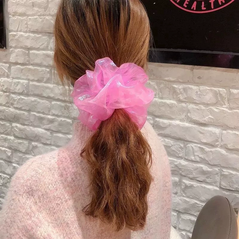 Корея волосы прожиг large intestine hair ribbon полосы галстук голова верёвка сеть красный девочка полный жир кишечника шарик волосы кольцо оптом