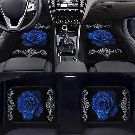 Temu Cross-Border Nordic Retro Car Floor Mats, Stain-Resistant and Wear-Resistant Four-Piece Set, Stain-Resistant Mats, Amazon Floor Mats Available for Wholesale