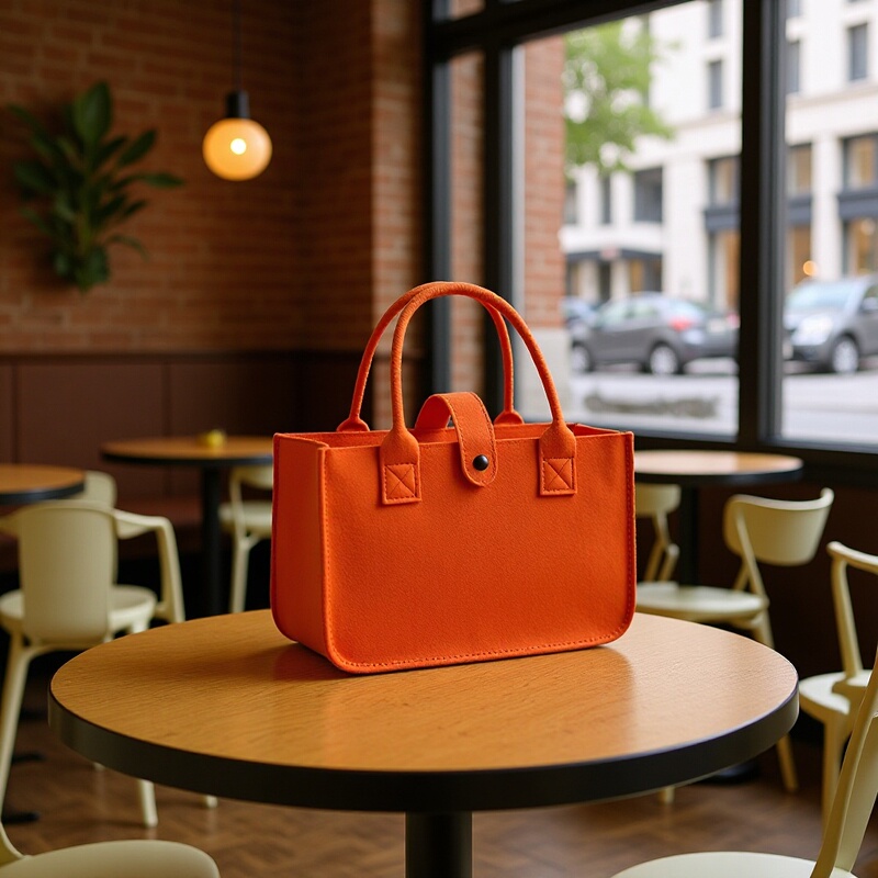 Felt Bag Can Be Made into Various Logo, Versatile Shoulder Felt Tote Bag, Advertising Felt Tote Bag. Cloth