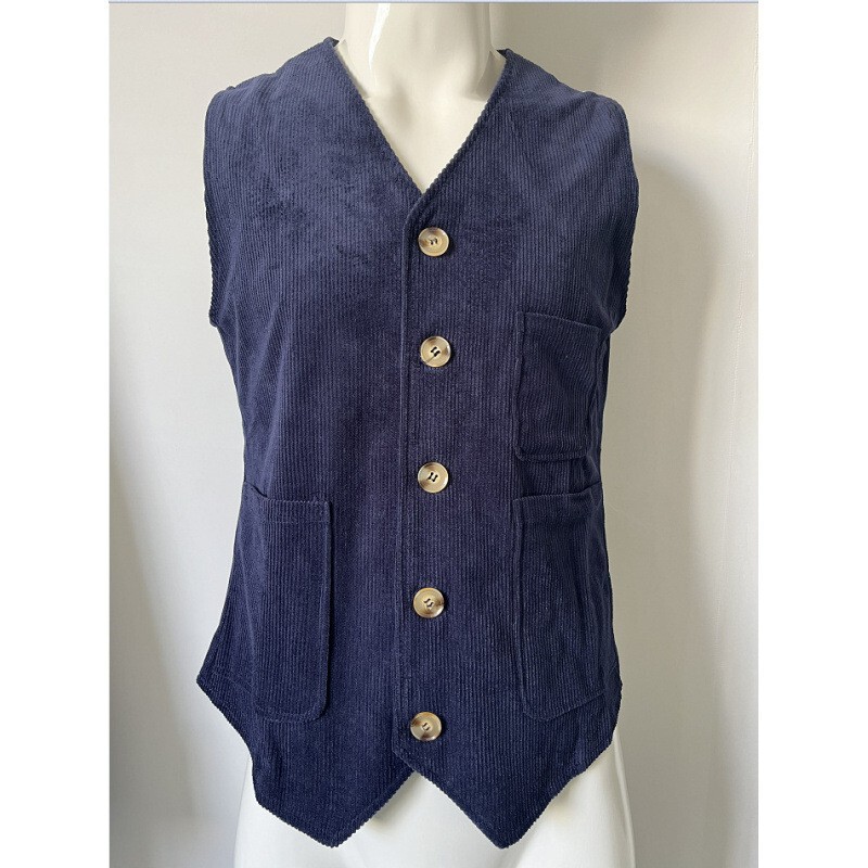 Cross-Border 2024 Cross-Border Wish Amazon Aliexpress European and American Corduroy Suit Casual Jacket Men's Vest Cross-Border 2024 Cross-Border Wish Amazon Aliexpress European and American Corduroy Suit Casual Jacket Men's Vest