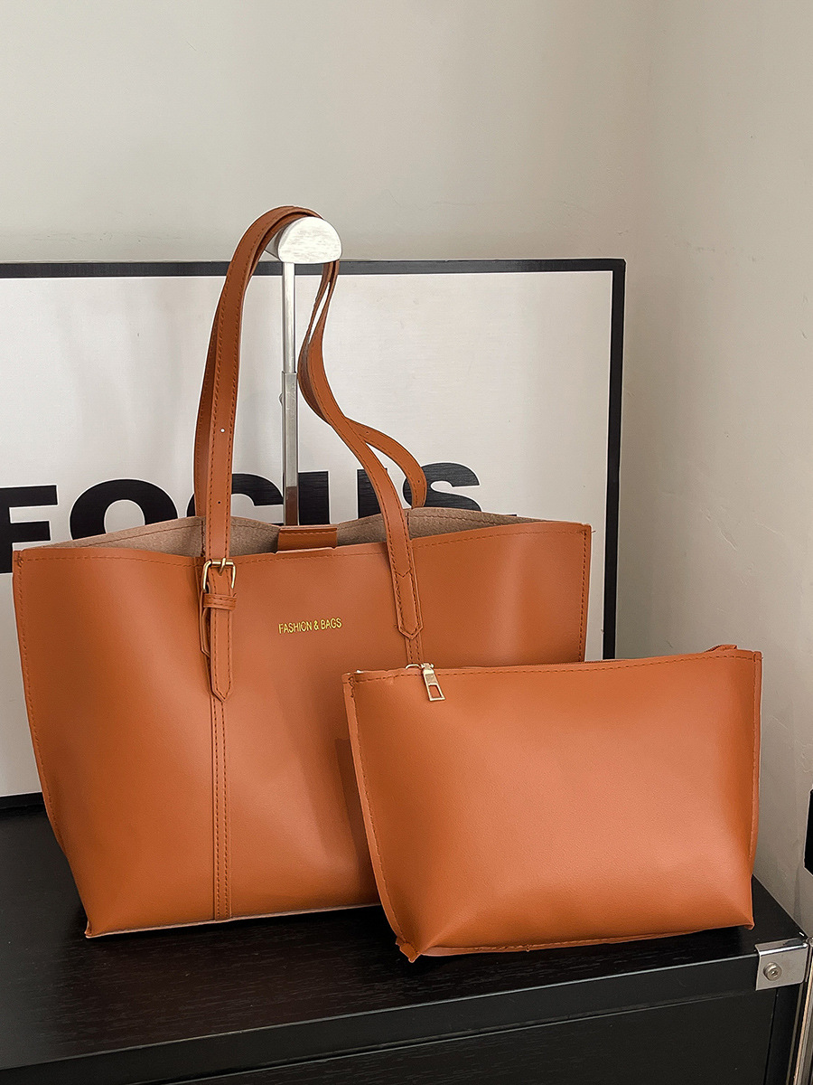 Bolso de mujer de gran capacidad retro 2026 nuevo bolso de hombro bolso de viaje versátil bolso de dos piezas bolso de mujer image 4