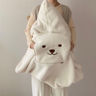 South Korea Ins Winter Baby Waist Stool Cloak Baby Strap Blanket Outgoing Thickened Warm Cloak Cart Blanket