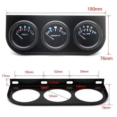 Voltage Triple Meter with – automobile instrument