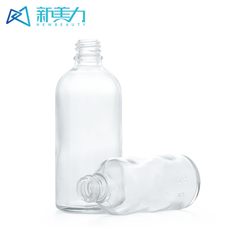 新美力现货5ml透明玻璃分装瓶30ml香水滴管瓶100ml精华液精油瓶