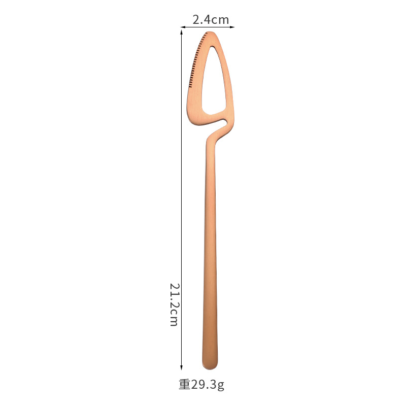 Amazon 304 acero inoxidable montado en la pared de titanio plateado cuchillo y tenedor cuchara vajilla occidental creativo taza de café cuchara larga cuchara de hielo tenedor