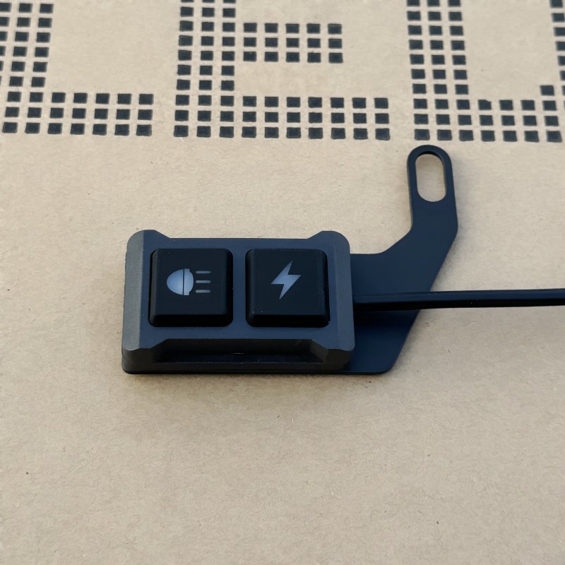 Motocicleta LED spotlight interruptor de uno a dos conjunto de línea de faros flash del coche a la izquierda y a la derecha arnés de cableado de destello lejos y cerca de la luz conjunto