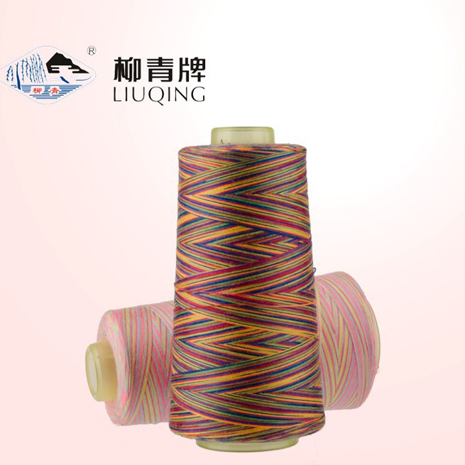 다기능 402 세그먼트 염색 컬러 실, 다채로운 폴리에스터 실, 옵션 컬러 재봉틀 실, 컬러 맞춤 염색 다채로운 재봉실