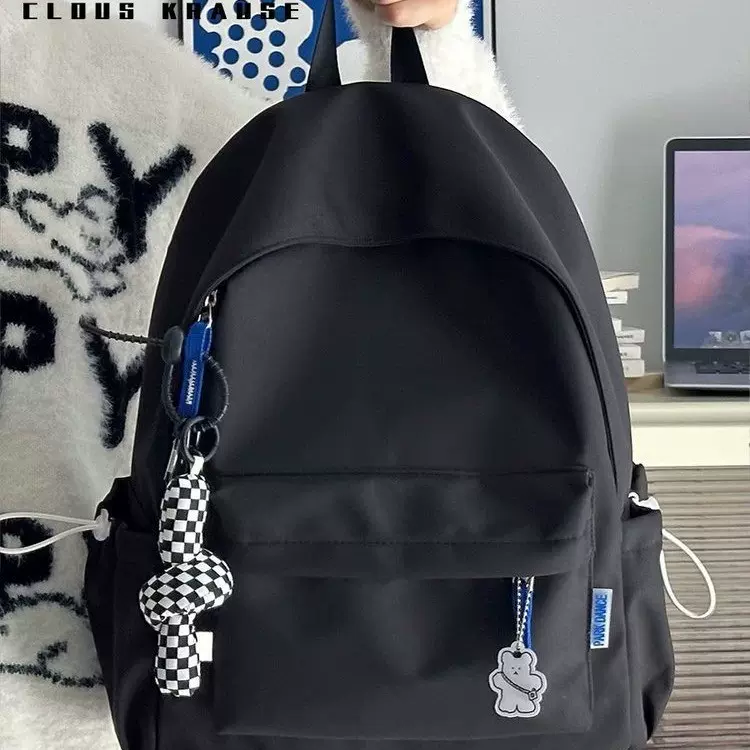 日系软妹书包热卖韩版纯色百搭少女背包初高中学生双肩包现货批发