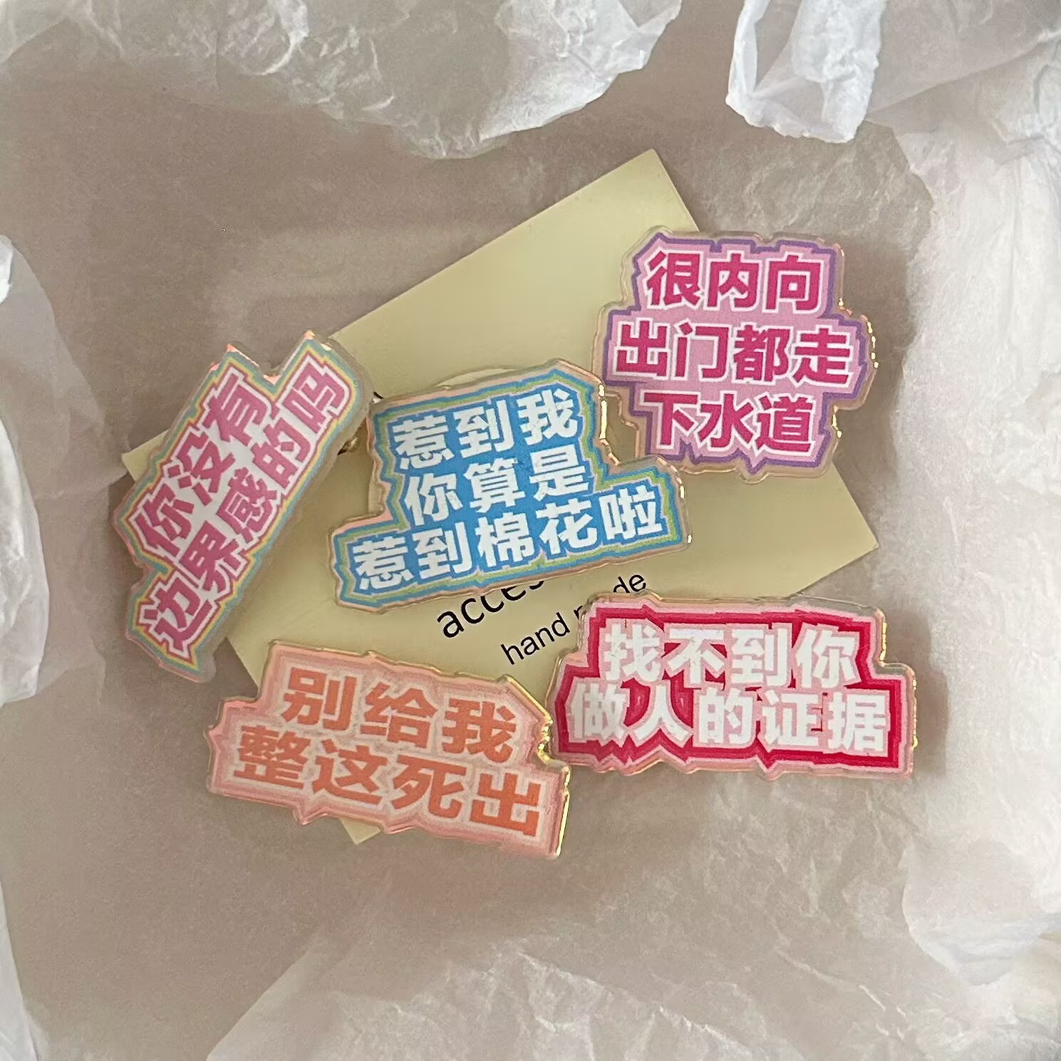 fun colorful funny text barrettes color acrylic hairpin sweet girlish side clip hairpin accessories new