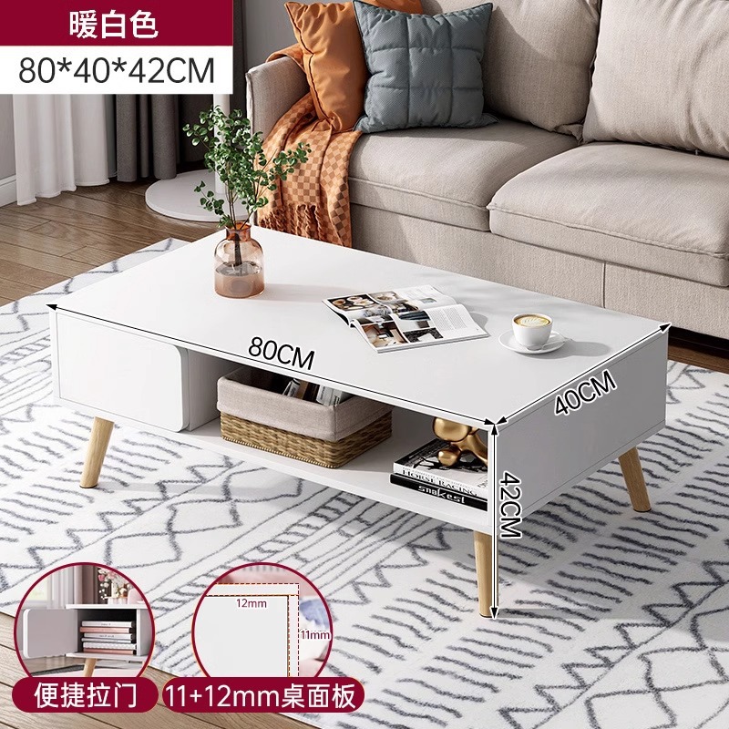 Mesa de té, sala de estar, nuevo sofá doméstico, mesa de comedor simple, alquiler simple, mesa pequeña del dormitorio