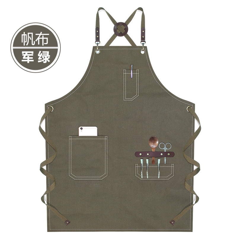 D010 cinturón de tejido redondo lienzo Ejército Verde