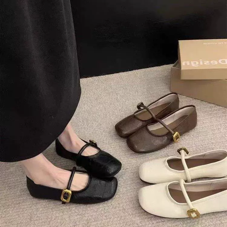 Французская обувь Mary Jin Женская 2024 новая весна и осень