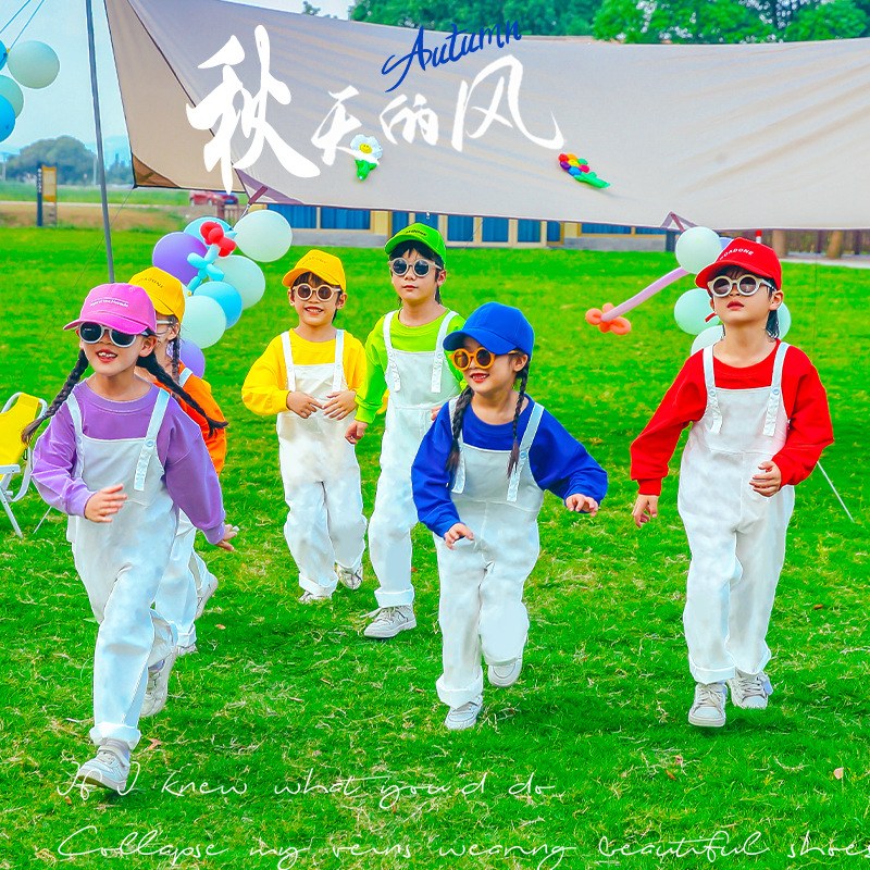 Children's Sports opening clothing autumn and winter cheerleading uniform kindergarten cheerleading performance class uniform Group primary school students