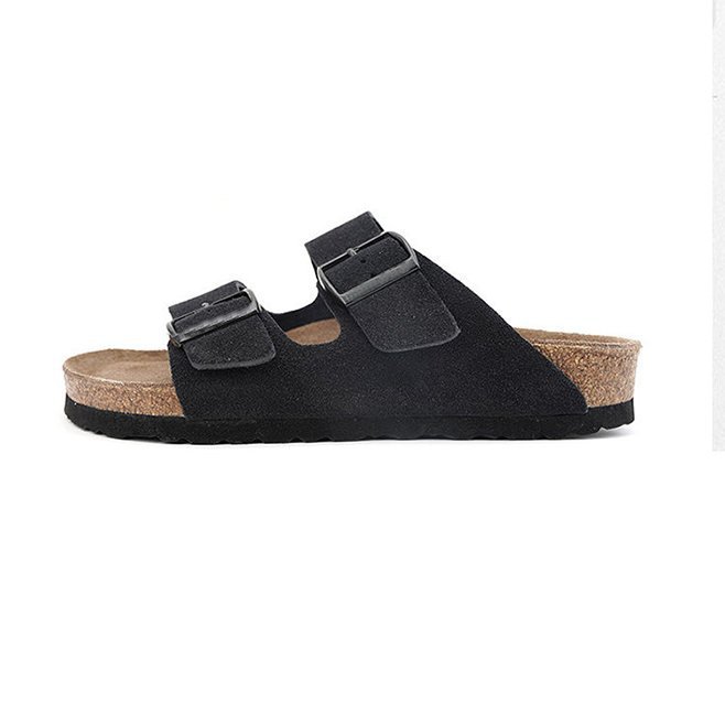 Sandali con fibbia retrò da donna comode scarpe basse estive_voghion.com
