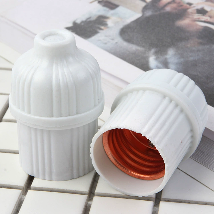 Держатель внешней торговли лампы E27 винт люстра головка белый держатель лампы держатель светодиодной лампы держатель лампы E27 Бакелитовая люстра