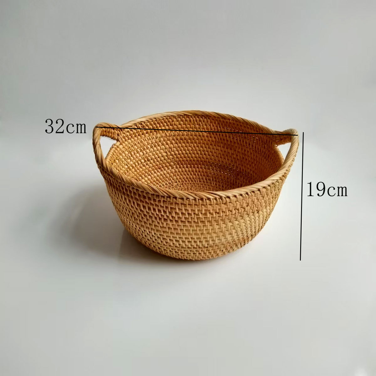 Caja de almacenamiento de mesa de té de caña de caña