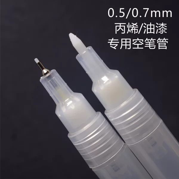 0.5mm and 0.7mm Refillable Acrylic Water-Based Paint Ink Marker Pens for Outlining and Marking