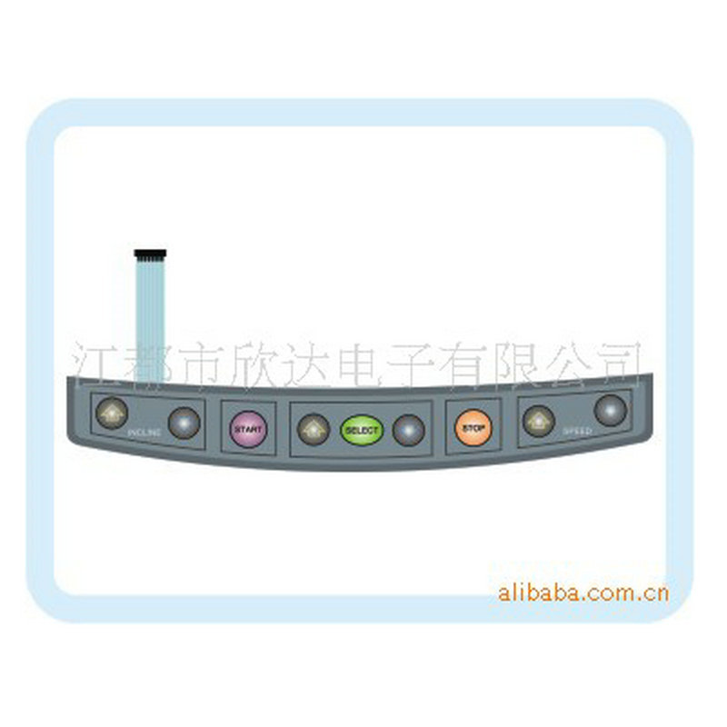 厂家供应 耐磨擦薄膜开关 性能稳定电器薄膜面板 PVC面板厂家