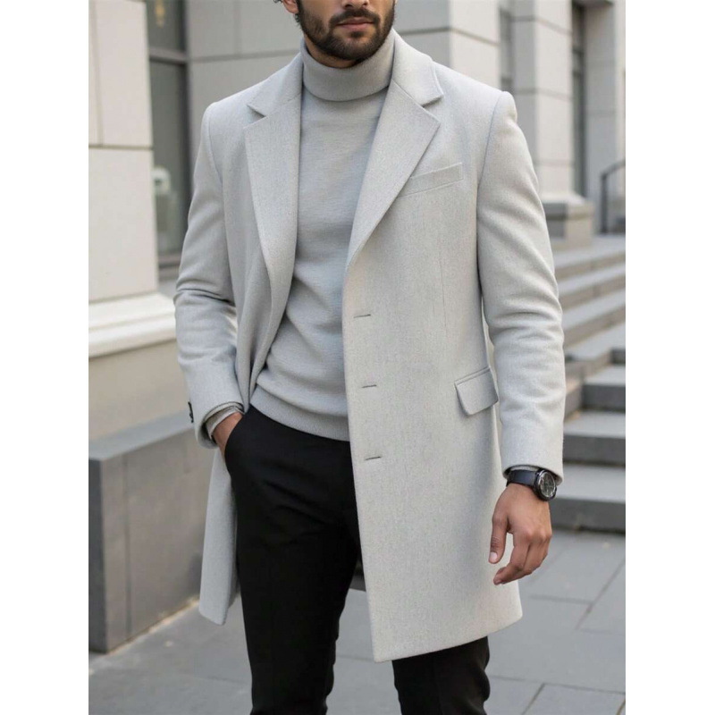 L 48026 Hombre delgado trench coat hombre delgado trench coat