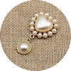 Metal crystal from pearl, decorations, bag, pendant, 14mm