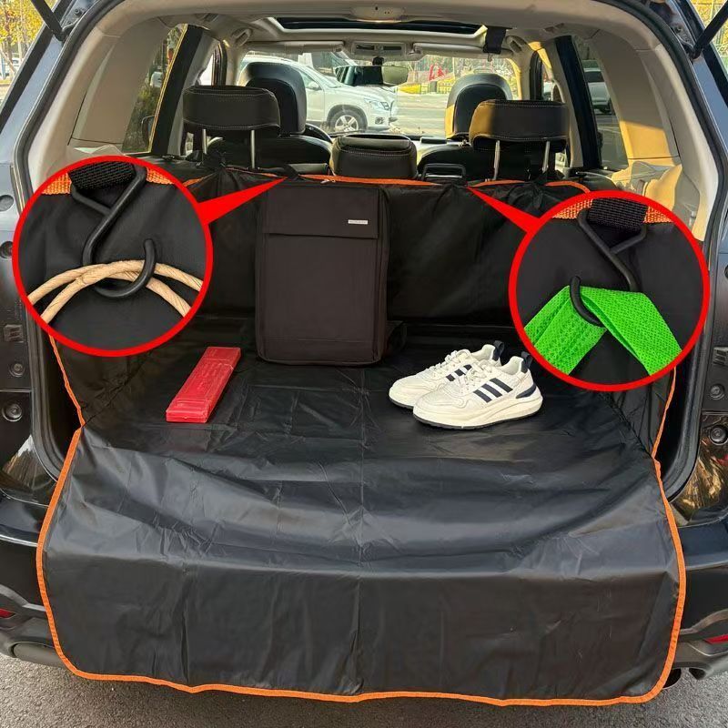 Car Back Seat Suv Business Vehicle Trunk Seat Cushion Waterproof and Stain-Resistant Mat Easy to Clean Pet Mat Universal Type