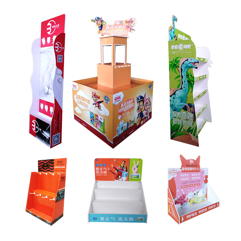 pvc雪弗板展示架玩具面点货架零食陈列地堆多功能阶梯堆头厂家