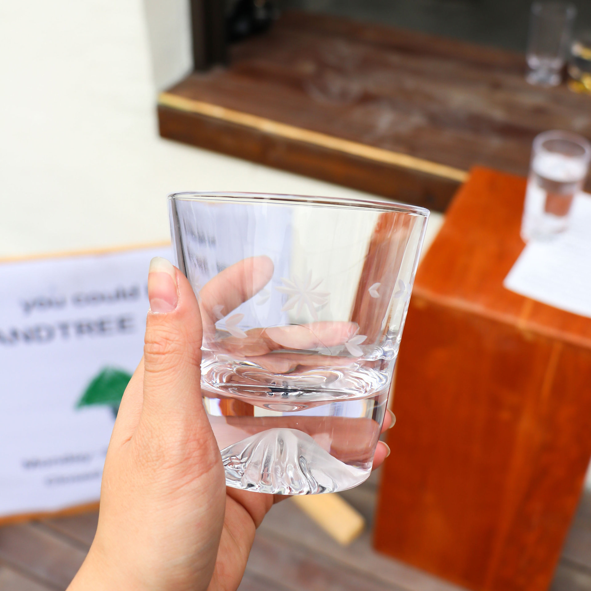 日式富士山酒杯威士忌杯江戶硝子創意冰山雪山杯ins風冰山玻璃杯