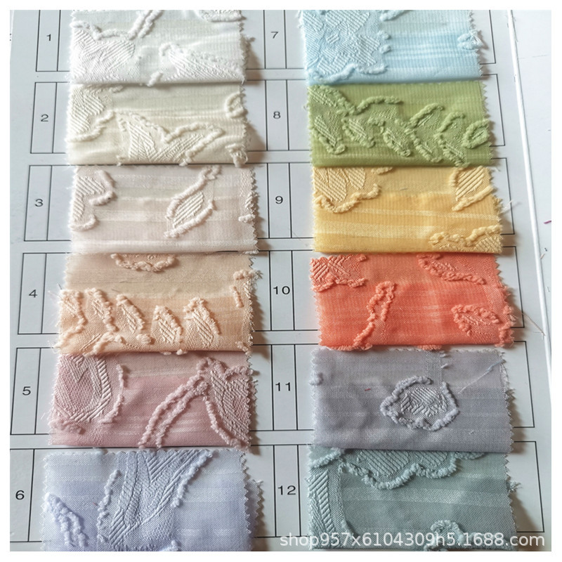 现货供应 75D100D雪纺提花剪花面料春夏时尚连衣裙上衣婚纱礼服面