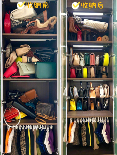 Wardrobe Bag Sorting Transparent Partition Storage Box Multi-function Storage Rack for Bag Handbag Sanctuary