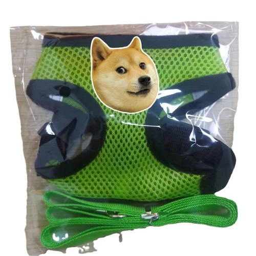 Reflective Pet Harness Back Harness Set Harness Collar Harness Mesh Dog Harness Breathable Reflective