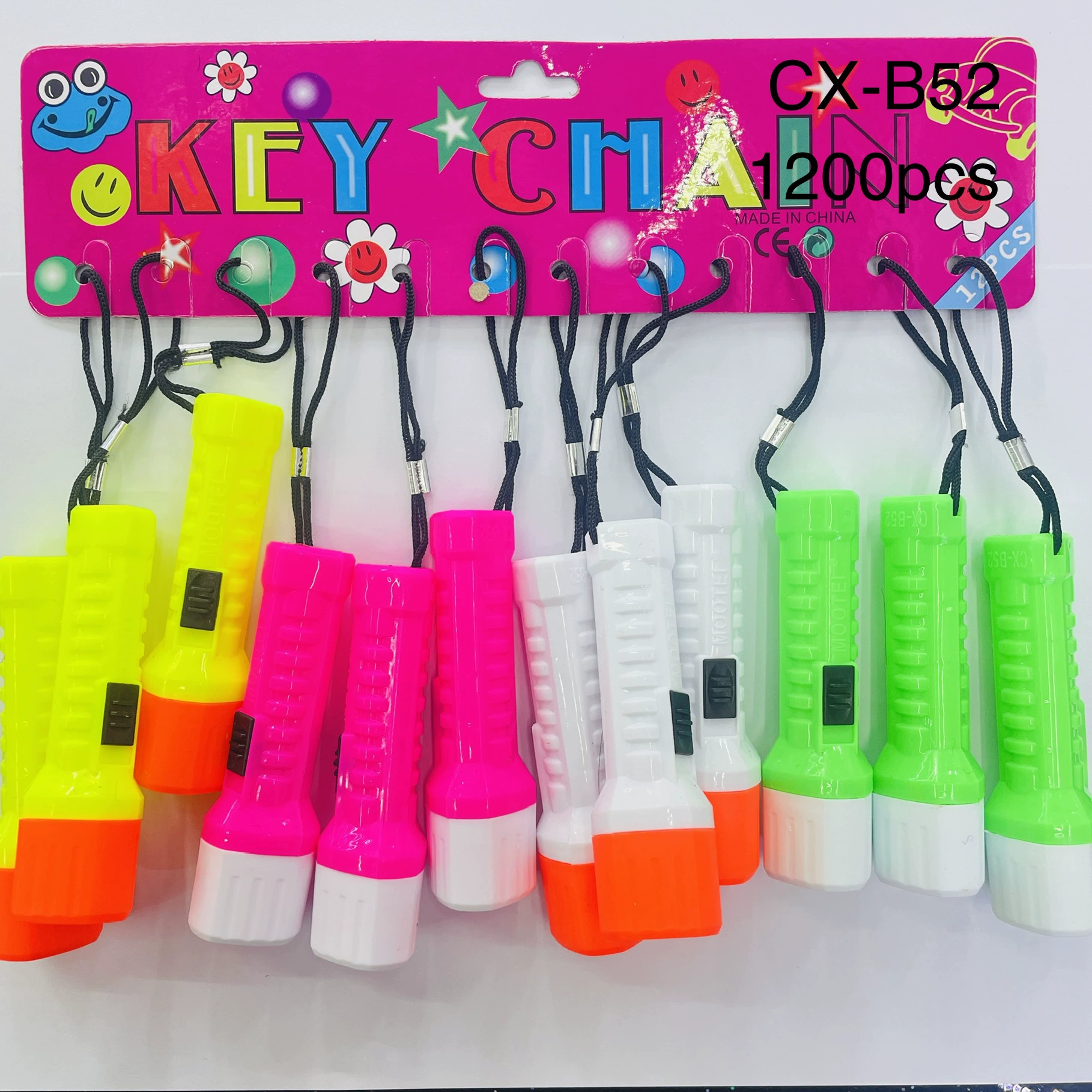 Stall пластиковые мини Сильный свет небольшой фонарик оптовой светодиодный открытый творческий милый мультфильм портативный фонарик