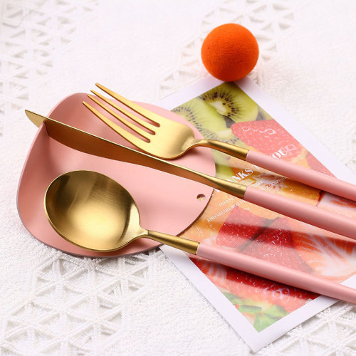 Shaduo 304 stainless steel tableware rack Japanese style creative Western food knife, fork and spoon display rack table knife and fork rack bracket