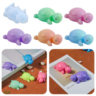Yixing Diy Micro Landscape Explosions Touch Small Turtle Glue Drop Mould Blind Bag Mini Desktop Resin Ornaments Mould