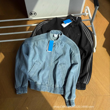 @d春秋季新款蛇年限定3草3杠盘扣休闲舒适宽松长袖牛仔外套夹克