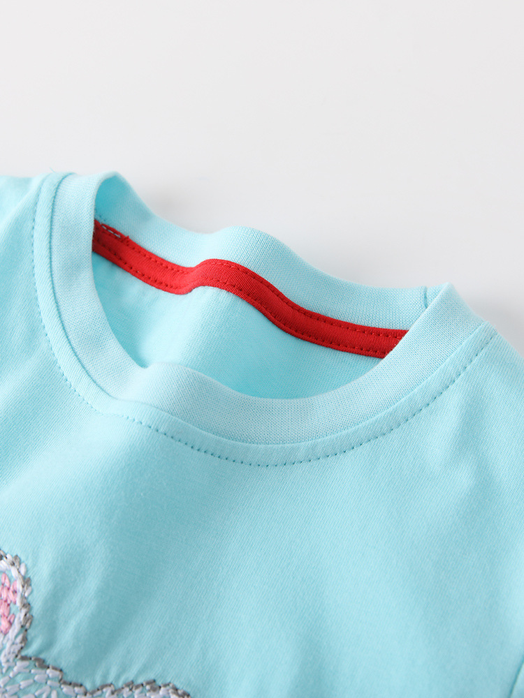 Malwee niñas transfronterizas de otoño y invierno nuevo cuello redondo de manga larga encantador conjunto de niños europeos y estadounidenses