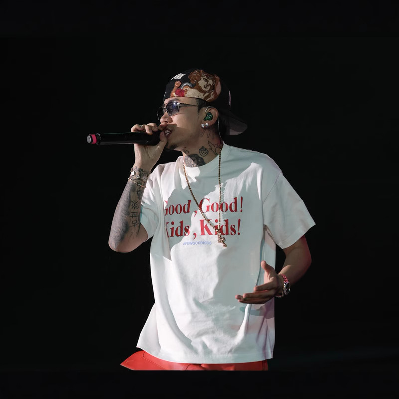 [Ma Siwei Same Style] APCK25SS Good Children's American Printed Short-sleeved T-shirt Men's and Women's National Fashion Summer T-shirt