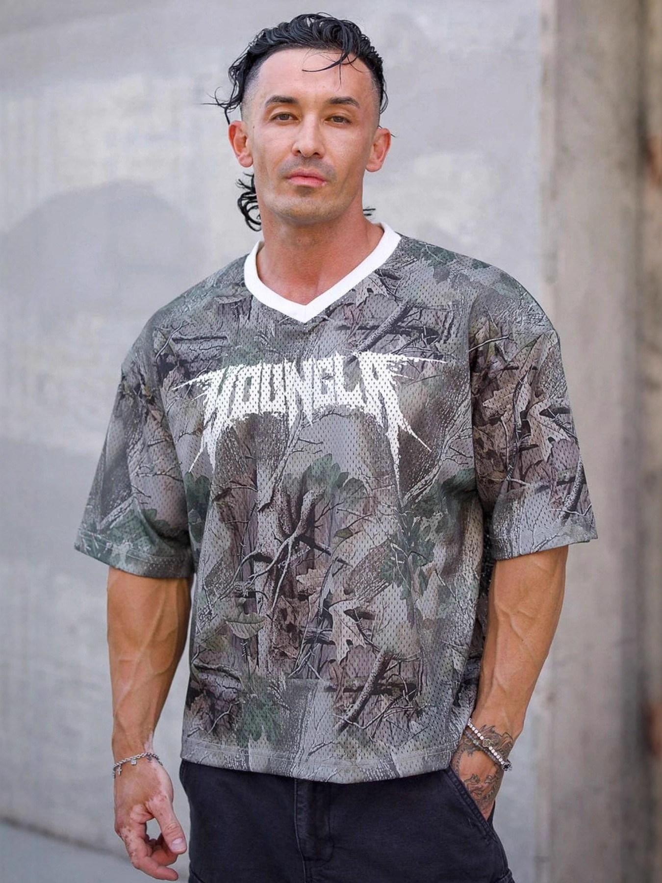 Breathable big sports quick dry short sleeve T-shirt for gym