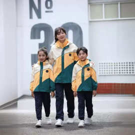 校服小学生班服定制春秋套装冲锋衣儿童教师工作服批发二件套园服